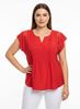 Picture of CURVY GIRL TOP WITH LACE IN VISCOSE FOR SUMMER
